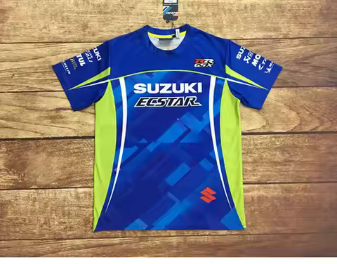 Suzuki Summer 3D Printed Motorcycle Design Men's Outdoor Sport Shirt Men's and Women's Fresh Short-S