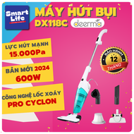 Máy hút bụi cầm tay DEERMA DX118C / DX115C 600W - BẢN MỚI 2024 600W - Bảo hành chính hãng