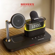 C09 Qi2 5-In-1 Magnetic Wireless Charger Stand Alarm Clock RGB Lamp Fast Charging For Phone 17promax