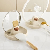 Pot lid rack, multifunctional kitchen countertop storage shelf, household rack for holding spatulas 