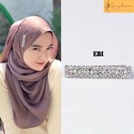 Bros Malaysia / hijab / kebaya / pashmina /  Kerudung / Bros Peniti / model Persegi panjang (C 3109)