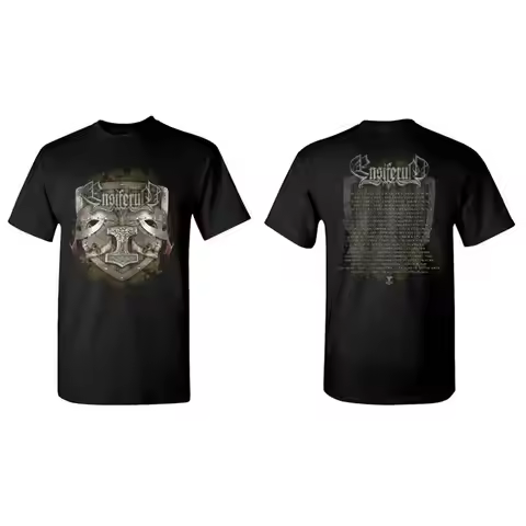 ENSIFERUM cd lgo SHIELD HELMETS TOUR SHIRT Size XL new