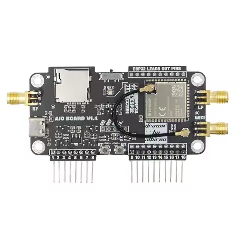 For Flipper Zero Multiboard 2.4G Module Expansion 3 in 1 WiFi NRF24 + ESP32 Expansion NRF Sniffer Mo