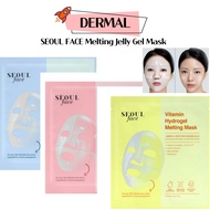 [DERMAL] SEOUL FACE Hyaluronic / Collagen  / Vitamin Hydrogel Melting Jelly Gel Mask _Korean Skincar