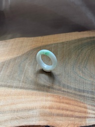 【翡翠】白底青翡翠戒圈