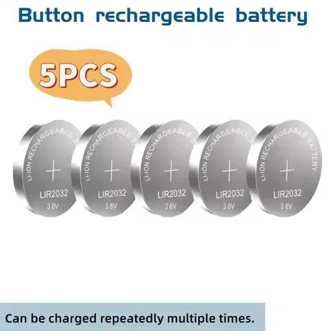 2-10PCS LIR2032 LIR2025 LIR2016 Rechargeable Battery CR2032 CR2025 CR2016 Lithium charging Can Repla