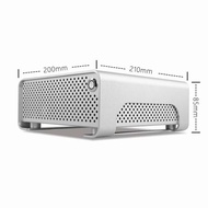 METALFISH MetalGear Plus Aluminum Mini HTPC Case Mini ITX Cases Computer Gaming PC Desktop Case With