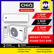 [READY STOCK] CHiQ Non-Inverter Air Conditioner, Morandi Series, (1.0HP/1.5HP/2.0HP), CSC-09DDA / CSC-12DDA / CSC-17DDA