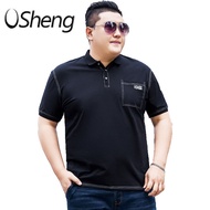 VSheng 2XL To 7XL Plus Size Polo Shirt For Men 140kg Summer WIth Pocket Casual Loose Big Size Man To