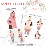 Senya Airy Two Tone Jacket Senya Color Block Jacket Senya Airy Twotone