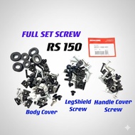 SCREW BODY HONDA RS150 RS 150 SKRU COVERSET COVERSET FULL SET GENUINE THAILAND