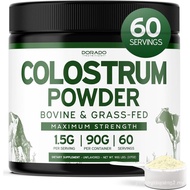 Colostrum Supplement Powder 90g (60 Servings of 1.5g Pure Bovine Colostrum Std. to Contain 20% IgG I