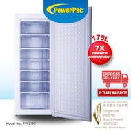 PowerPac Chest Freezer, Upright freezer, Freestanding Freezer 175L (PPFZ180)