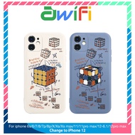 Rubik's cube square iphone case 6/6plus/6s/6splus/7/7plus/8/8plus/x/xr/xs/11/12/pro/max/plus/promax 