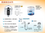 旺角實店 AZURE 花灑濾水器 沐浴過濾器 SFF00110-CH 11萬公升過濾量 SPRITE SHOWERS 香港行貨