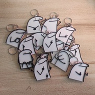 ASSORTED MEME FLORK KEYCHAIN