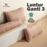 [PER 2 PCS] Vito - Sarung Bantal 2 Pcs / Sarung Bantal 1 Pc dan Sarung Guling 1 Pc Solid Polos Embos