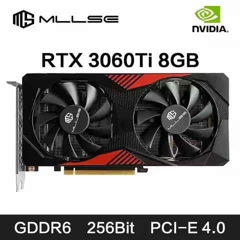 MLLSE RTX 3060Ti 8GB Graphics Card GDDR6 256Bit PCI Express 4.0 ×16 8Pin NVIDIA GPU Rtx 3060Ti Gamin