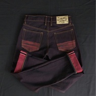 Denim wft red 15 oz unsanforized selvedge acc raw denim jeans raw denim jeans selvedge denim