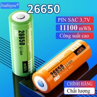 Pin sạc 26650 Lithium Ion 3.7V dung lượng 11100mWh chính hãng Doubelpow