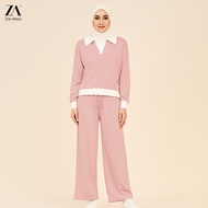 ZOE ARISAH Nadika Set Jumper Pakaian Sukan Aktif Muslimah Airport Outfit Active Sport Outdoor Baju S