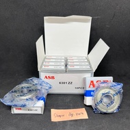 (PRICE 10 PC) BEARING 6301 ZZ "ASB" MOTORCYCLE GEAR WHEEL LAKER 6301 ZZ IRON CAP