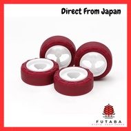 Tamiya Mini 4WD Special Edition Low Friction Small Diameter Tires (24mm) & 3-Spoke Wheels 95634 Whit