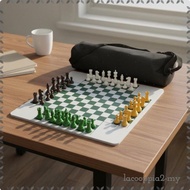 [LacooppiabcMY] 4 Player Chess Set Multi-Color Pieces Chess Set Easy to Learn 4P Blk-wht-yel-brn