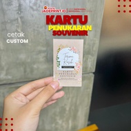 [CONTENTS 100PCS] CUSTOM SOUVENIR OFFERING CARDS READY TO SHIP UK. 7X5CM CONTENTS 100PCS CUSTOM NAME