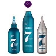 Headspa 7 Suntree Shampoo / Blue eye Black Hair Pack Treatment / The Premium Treatment เฮดสปาเซเว่น