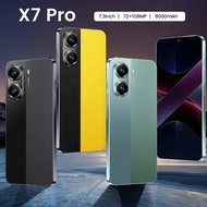 X7 Pro Smartphone 12GB+512GB 7.3 inch Cellphone 8000mAh 5G/4G Facial Recognition GPS Android Phone