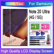 Original AMOLED/OLED/TFT Samsung Galaxy Note 20 Ultra 4G 5G LCD Display Touch Screen With Frame Repl