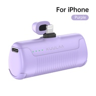 KUULAA Pin sạc dự phòng 4500mAh mini Powerbank IOS/Android cho iPhone 15 14 13 12 Pro Max điện thoại