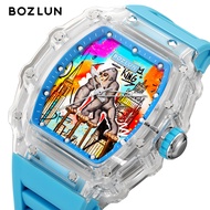 BOZLUN X KOTA Co-Brand“ I AM TEH หนึ่ง ”ซีรีส์กราฟฟิตีศิลปะการพิมพ์3D ใบหน้ากลไกการเคลื่อนไหวกลสายซิ