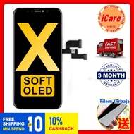 【Penghantaran 24 jam】SOFT OLED  SCREEN  X / Xs / Xr / Xs Max LCD Touch Screen Replacement Digiziter