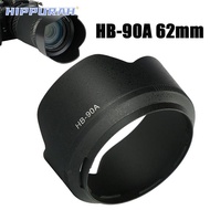 HIPPURAH Lens Hood, Black ABS Anti-Glare Cover, Replacement HB-90A 62mm Camera Lens Sunshade for Nik