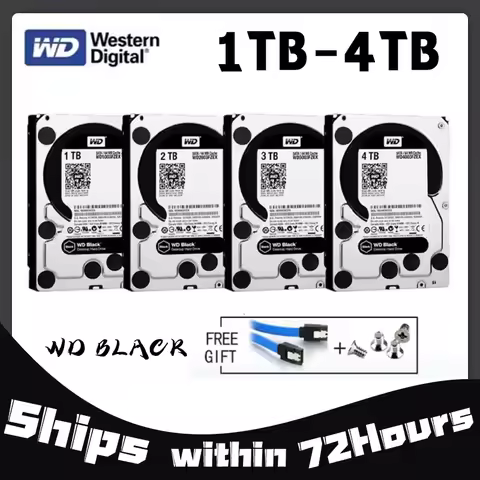 Western Digital WD Black 4TB 3TB 2TB 1TB Performance Internal Hard Drive HDD SATA 64MB Cache 3.5 Inc