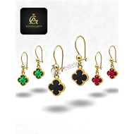 Vancleff Earrings Genuine Gold 300 Grain 6K