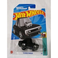 Hotwheels 70 Dodge Charger Black Tooned Case H 2023