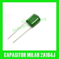 2A104J 100nF Polyester Film Capacitor Spacing Mylar