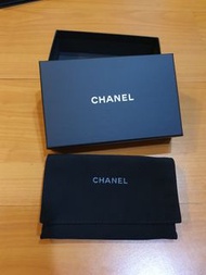 Chanel 小皮件 防塵套+包裝盒組 鑰匙包 小短夾 名牌精品配件 紙盒 防塵袋