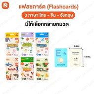 Vocabulary Photo Cards Card Flash 3 Languages (Thai – Chinese English) 1 Box Educational Toys Enhanc