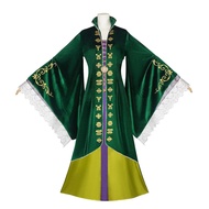 Winifred Hocus Pocus 2 Green Dress Costume Cosplay Party Role Play Amine Halloween COSPALY