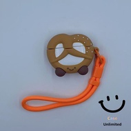 For GOOJODOQ J201 J206 J228 J229 Earphone Case&Lanyard Creative bread patterns