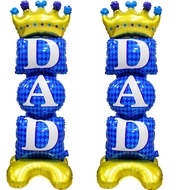 1Pcs Happy Fathers Day Standing Balloons for Party Decorations Large Dad Balloon 44.1 Inch(H) X 15.4