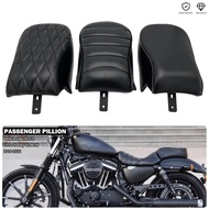 Motorcycle Seat Passenger Pillion Rear Saddle Cushion For Harley Iron 883 XL883N XL 883N XL883 48 Sp