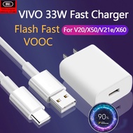 MGALL Original 33W VIVO Flash Fast VOOC 9V3A Charger Flash Charger Micro TYPE C Android Data USB Cable 1Micro 2Micro