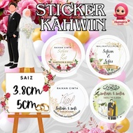Sticker Design kahwin | Sticker weeding | Sticker gift