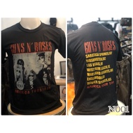 💥 2023 สไตล์มินิมอล GUNS N ROSES เสื้อวงดนตรี ร็อคต่างประเทศ เสื้อชาวร็อค ไม่มีตะเข็บขาง คนดัง เสื้อยืดคอกลมผ้าฝ้าย