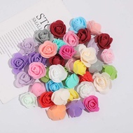 3.5cm Simulation PE Foam Rose Flower Handmade Decorative Flower Garland Flower Fake Flower Small Flo